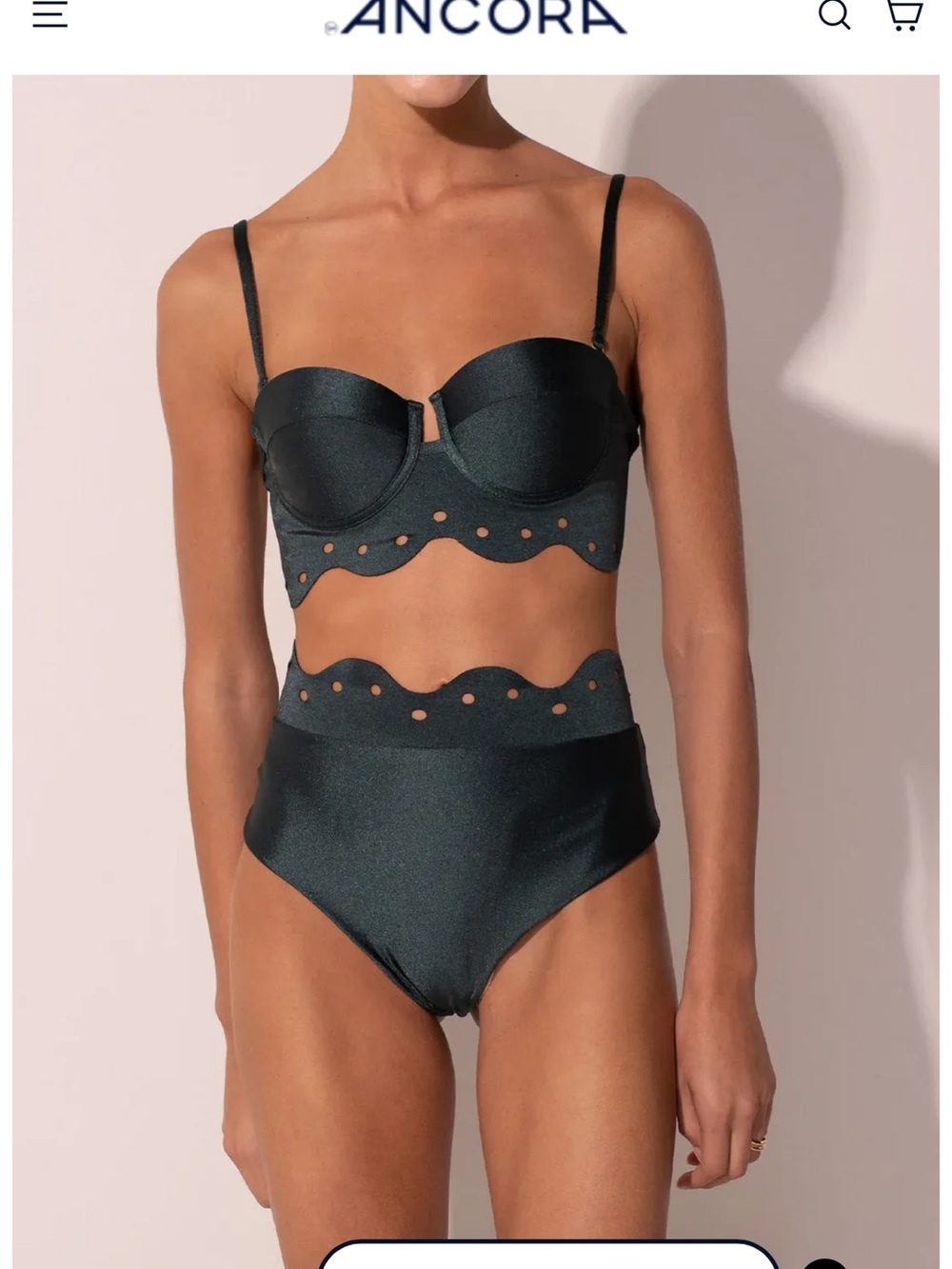 Ancora Emerald Scalloped Bikini Set